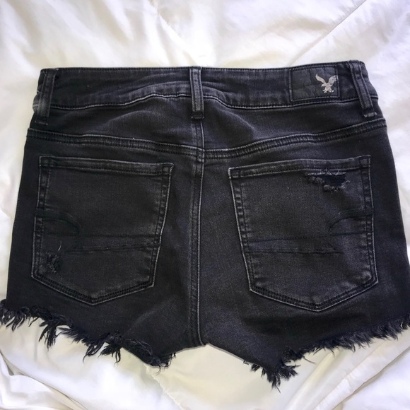 American Eagle Black denim shorts - Picture 2 of 4